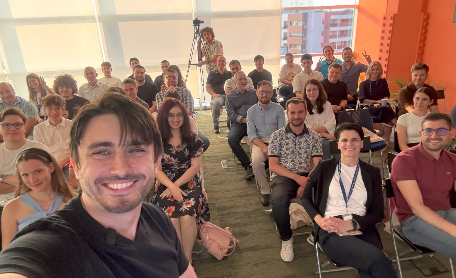 Workshop at Cegeka — 30+ participants in the room